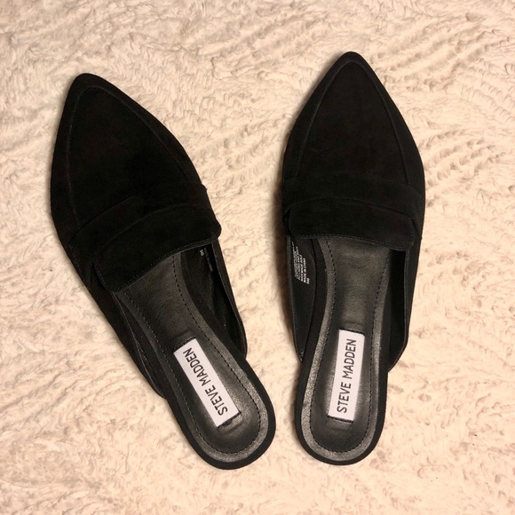 Steve Madden Shoes - STEVE MADDEN BLACK SUEDE LOAFERS